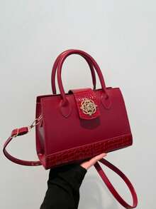 Women Top Handle Bags - Khaki - View 5