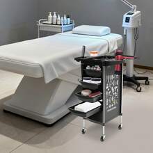 SanBouSi Hairdressing Cart Salon Cart With 4 Extendable Drawers Hairdressing Cart For Stylists - Black - View 6