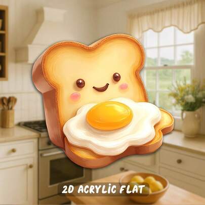 1 chiếc nam châm tủ lạnh bằng acrylic in phẳng 2D hình dễ thương, bền chắc, thích hợp làm quà tặng Giáng sinh, Lễ Tạ ơn, Ngày của Mẹ, Lễ tốt nghiệp - Thiết kế thú vị dành cho người yêu thích ẩm thực và những người đam mê trang trí nhà cửa.