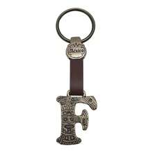 Metal Keychain With Engraved Initial And  Calendar - Handmade Gift Of Mexican Heritage - 字母 F - 查看 1