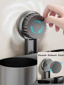 Bộ cọ toilet hút chân không không cần khoan, phụ kiện phòng tắm tiết kiệm không gian với khay đựng, dụng cụ vệ sinh phòng tắm cho những khu vực khó tiếp cận, vật dụng gia đình, giá đựng đồ phòng tắm, dụng cụ vệ sinh đa năng. - nhiều màu - Xem 5