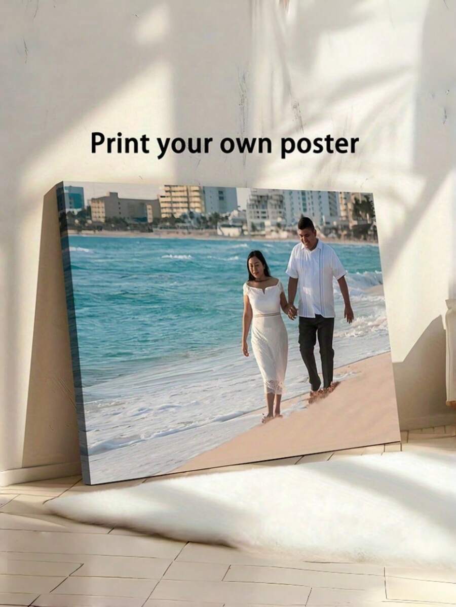 Customized Photo Frame Photo Printing, Personalized Family Portrait, Parents, Siblings, Living Room, Bedroom, Nursery Elegant Decorative Frame, Perfect Birthday, Anniversary, Christmas Gift, Upload Your Own Photo - Multicolor - View 1