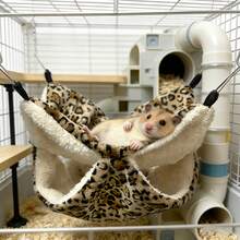 Tổ ngủ cho sóc bay, túi ngủ treo cho thú cưng nhỏ, võng cho chuột hamster, tổ ngủ cho chinchilla, tổ ẩn cho chuột lang - Chấm bi - Xem 9