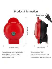 Waffle Makers - Red - View 9