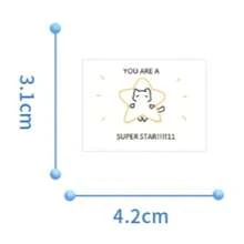 100 miếng dán hình mèo dễ thương theo phong cách tối giản, thích hợp để dán lên sổ tay, nhật ký, album ảnh. - A - Xem 7
