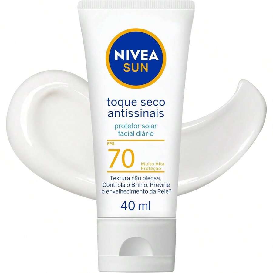 NIVEA SUN Facial SPF70 Dry Touch Anti-Aging 40ml - 白色 - 查看 1