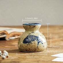 1pc Retro Ceramic Toothpick Holder - Creative Kitchen & Dining Room Decor, Suitable For Home And Restaurant Use - Xem 7