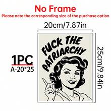 1/6pcs Black And White Canvas Art Wall Room Posters, Bold Room Decoration Aesthetic Murals, Framed+Frameless Room Decoration Supplies/Compromise Home Decoration, Fashionable Posters, Cute Room Decoration, Quirky Art Prints, Cool Room Decoration Supplies, Office Decoration, Bar Decoration, University Dormitory Decoration, Bedroom Decoration, Living Room Decoration, Kitchen Decoration, Bathroom Decoration - Multicolor - View 35