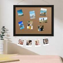 16 X 12 Cork Board For Walls Bulletin Board Picture Display Corkboards For Office Pin Boards For Walls Compatible With Home Office Bedroom Decor Black - Black - View 5