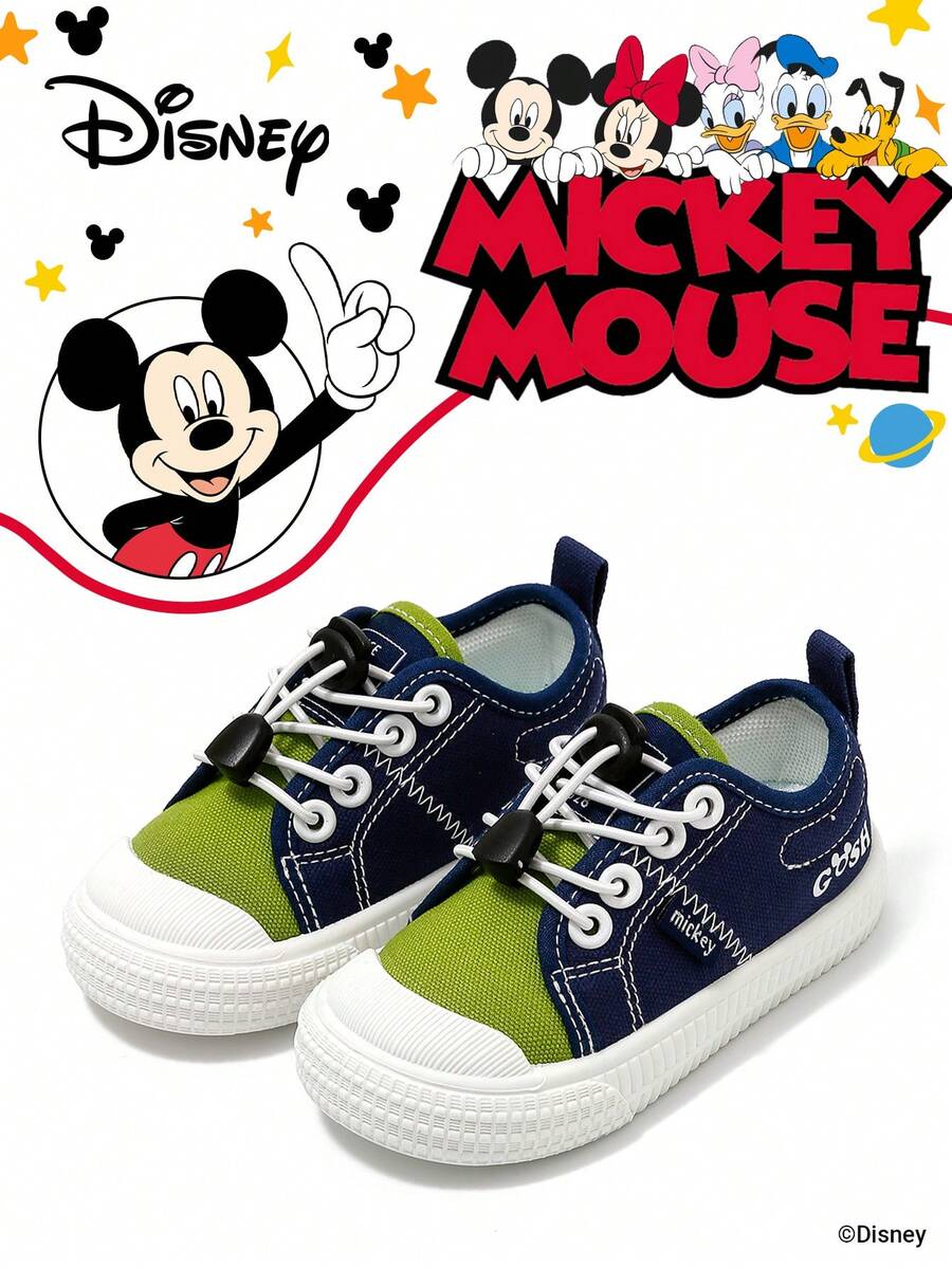 Disney 1双迪士尼米奇联名儿童运动鞋，适合日常穿着、节日庆典、运动、户外活动，舒适、防滑、耐穿、透气（男童运动鞋、男童滑板鞋、儿童运动鞋、女童运动鞋、女童滑板鞋） - 藍色 - 查看 1