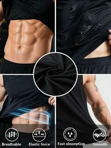 Men's Summer Streetwear Sleeveless T-Shirt New York Knicks Basketball Logo Tank Top For Men Sporty Casual Wear Athletic Muscle Shirt With Team Design Black Color Breathable Lightweight Fabric Per - 黑色 - 查看 3