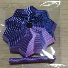3D打印感官减压玩具，分形六边形减压玩具（带手柄），3D自由造型减压玩具，多色旋转螺旋设计，2026新款星形减压玩具，可伸缩减压玩具，3D打印透气减压玩具，3D变形减压玩具，圣诞节新年派对生日礼物（随机渐变色） - 彩色 - 查看 13