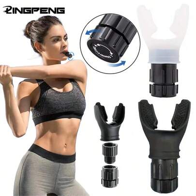 1 szt. Trener oddechu, Trener wentylacji płuc, Sprzęt fitness, Sprzęt do biegania, Wykonany z silikonu, Trening nurkowania wysokogórskiego, Siłownia, Narzędzie do treningu oddechu na świeżym powietrzu