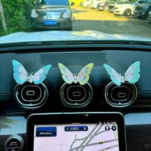 12pcs Embroidered Fragrant Butterfly Decorations, Exquisite Alloy & Stitching Craftsmanship, Delicate Handmade Car Air Vent Decor, Multi-Color Fluttering Butterfly Wings, Embroidered Butterfly Car Decor, Dashboard Accessories, Butterfly Car Accessories, Comes With Residue-Free Adhesive - Butterfly - View 10