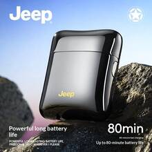 JEEP SPIRIT's new electric shaver for men, featuring a smart rotating circular design with dual blades, is both portable and miniature - 多色 - 查看 4