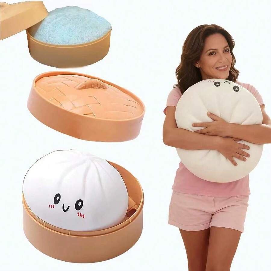 Expressive Big Dumpling Squishy - Mysecret Bun Fidget Toy, Soft TPR Material, Stress Relief, Unboxing Surprise, Random...