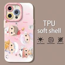 Lindas muñecas chibi rosas flotando por ahí.funda de teléfono Fundas compatibles con Samsung,Apple,VIVO,OPPO,Motorola,Google,Xiaomi y Honor.Fabricadas en silicona TPU,ofrecen protección contra golpes y caídas. - Blanco - Ver 1
