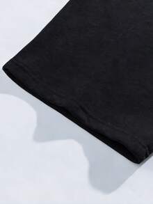 Pantalon de sport ample pour hommes, pantalon de sport incurvé toutes saisons, doux et confortable, convient aux sports et à l'usage quotidien - Noir - Voir 8