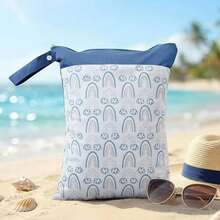 1pc Large Capacity Waterproof Diaper Bag, Washable Travel Storage Bag, Reusable Wet & Dry Bag, Suitable For Gym, Swimming Pool, Beach,Storage Bag For Swimsuits - Multicolor - View 7