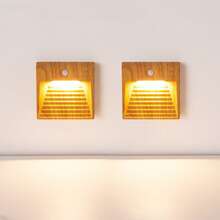 Rechargeable LED Wall Light With Sensor, Magnetic Nightlight, Creative Smart Wall Lamp, Cabinet Light, Wall Decor Lamp, Suitable For Corridor, Kitchen Cabinet, Wardrobe And Room Decoration, Auto On/Off, 600mAh Battery - Multicolor - View 14