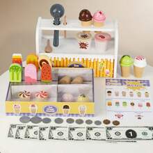 Children's Pretend Play Ice Cream Stall, Interactive Kitchen Toy - Multicolor - View 11