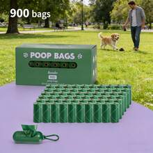 Pet Portable Hands-Free Poop Bag Dispenser, Dog Waste Bag Holder - Multicolor - View 1