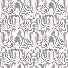 Giấy dán tường họa tiết hình học hiện đại - Biến đổi đồ nội thất và tủ kệ của bạn với decal dán tường nghệ thuật hình vòm! - 1PC - Xem 1