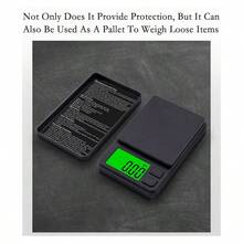 [500g 精密電子秤] 數位口袋秤，500g/0.01g 精度，LCD 背光克重稱量工具，塑膠材質，電池供電，附歸零功能，適用於珠寶、食品、盎司/克令，不含電池 - 黑色 - 查看 3