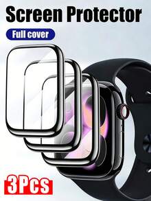 Bộ 3 miếng dán bảo vệ màn hình HD, tương thích với Apple Watch 40mm Series SE/6/5/4, màng phim HD trong suốt mềm mại, chống trầy xước, không bọt khí, tương thích với Apple Watch 1/2/3 (38mm/42mm), 4/5/6/SE/SE3 (40mm/44mm), S7/S8/S9 (41mm/45mm), Ultra1/Ultra2/Ultra3 (49mm), Series 10/Series 11 (42mm/46mm) - Trong sáng - Xem 28