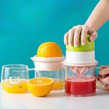Portable Manual Lemon Juicer, Easy To Clean Home Juicer, Fresh Juice Maker, Orange Lemon Juice Squeezer - Multicolor - View 6
