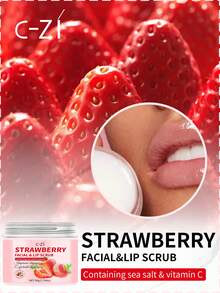 CI-ZI Exfoliating Scrub - Moisturizing And Smoothing For Body, Face, Hands And Feet, Deep Nourishing For Radiant Skin - Strawberry - View 3