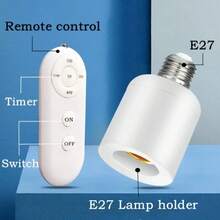 E27/E26 Wireless Remote Control Smart Timer Switch Lamp Holder 110V 220V Home Light Switch Multi-Room Timer Switch MVIN - E27 - View 3