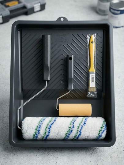 Kit Pintura Completo Anti Respingos para Parede e Acabamento Perfeito Casa Reforma