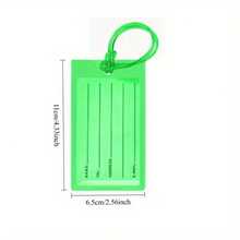 1Pc/2/4/6/8/10/12/15/20Pcs Luggage Tags, PVC Travel Bag ID Tags, Essential Airplane Travel Accessories, Suitcase Enhancement Gear - View 12