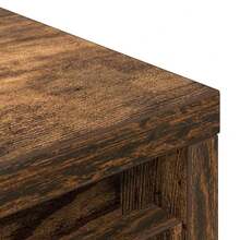 vidaXL Schuhregal Geräucherte Eiche 57x34x76 Cm Holzwerkstoff, Schuhregal, Schuhablage, Schrank Schuhe, Schuhe Aufbewahrung, Schuhaufbewahrung - Smoked Oak - View 7