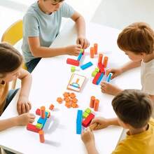 Children's Penguin Building Blocks, Logic Thinking Training, Balance Game, Parent-Child Interaction, Early Education Puzzle Toy - Multicolor - View 3
