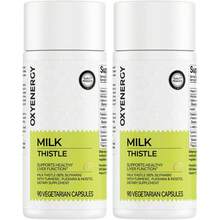 OxyEnergy Silymarin Milk Thistle 300mg Extract With Vitamin C, Inositol & Pueraria, Liver Detox & Repair Support, Antioxidant Support, 180 Vegetarian Capsules - 160G - Xem 6