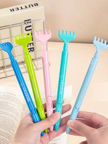 Dụng cụ gãi lưng thu gọn 2 trong 1 - Gậy gãi đa năng sáng tạo, dụng cụ chăm sóc cá nhân cầm tay cho học sinh và người lớn, văn phòng phẩm độc đáo có thể tùy chỉnh. - A - Xem 3