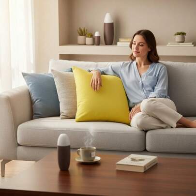 Filled Floor Cushion 60x60 Cm – Soft & Plush