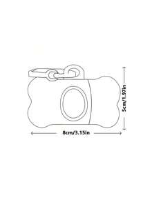 Durable Polypropylene Dog Poop Bag Dispenser With Pull Strap, Portable Design For Convenient And Hygienic Use, Essential Cleaning Tool For Walking Dogs Outdoors - Multicolor - View 10