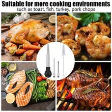 Bộ 4 dụng cụ bơm gia vị gà tây bằng thép không gỉ, bao gồm 2 kim bơm, thích hợp cho việc nấu nướng trong nhà bếp. - Nhiều màu - Xem 8