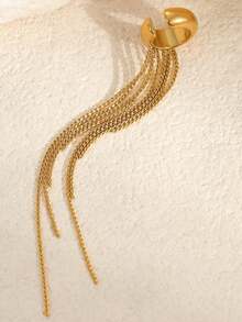 1 Set de Aretes con Marco de Metal, Color Plateado y Dorado para Mujer - Dorado - Ver 3