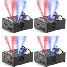 U'King 2000W Professional Fog Machine Dual Nozzle With 16 RGB LED , 3-In-1 Led 13CH Smoke Machine Stage Colorful Spray Equipment ,  Smoke Machine With Remote Control & DMX512 & Manual Control For Church Wedding Party Bar Club Mobile Music Live Show Entertainment Stage - US A Type Plug(110-127V) - View 11