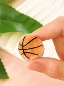 1 pieza Mini Pinza Deportiva, Diseño de Baloncesto/Fútbol, Accesorio de Cabello para Niña Enérgica, Adecuado para Fijar Flequillo, Cola de Caballo o Peinados Semi-Recogidos, Excelente para Entusiastas de los Deportes, Accesorios de Cabello de Verano para Trajes de Playa - Multicolor - Ver 15