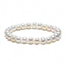 1 Stück 7-8mm natürliche Süßwasserperlen Elastikarmband, zierliches elegantes Armband für den Alltag, Hochzeit, Geschenk für Freundin/Mutter/beste Freundin - Süßwasserperlen - Übersicht 13