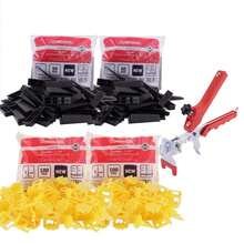 Complete Tile Levelling System Kit - 3mm (200 Clips, 100 Wedges And Pliers) - B - View 1