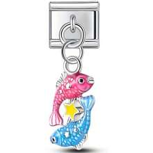 Bộ 12 cung hoàng đạo bằng thép không gỉ, mặt dây chuyền hình giọt dầu, trang sức tự làm, vòng cổ, vòng tay và các món quà trang sức độc đáo khác dành cho nam và nữ. - Bạc - Xem 17