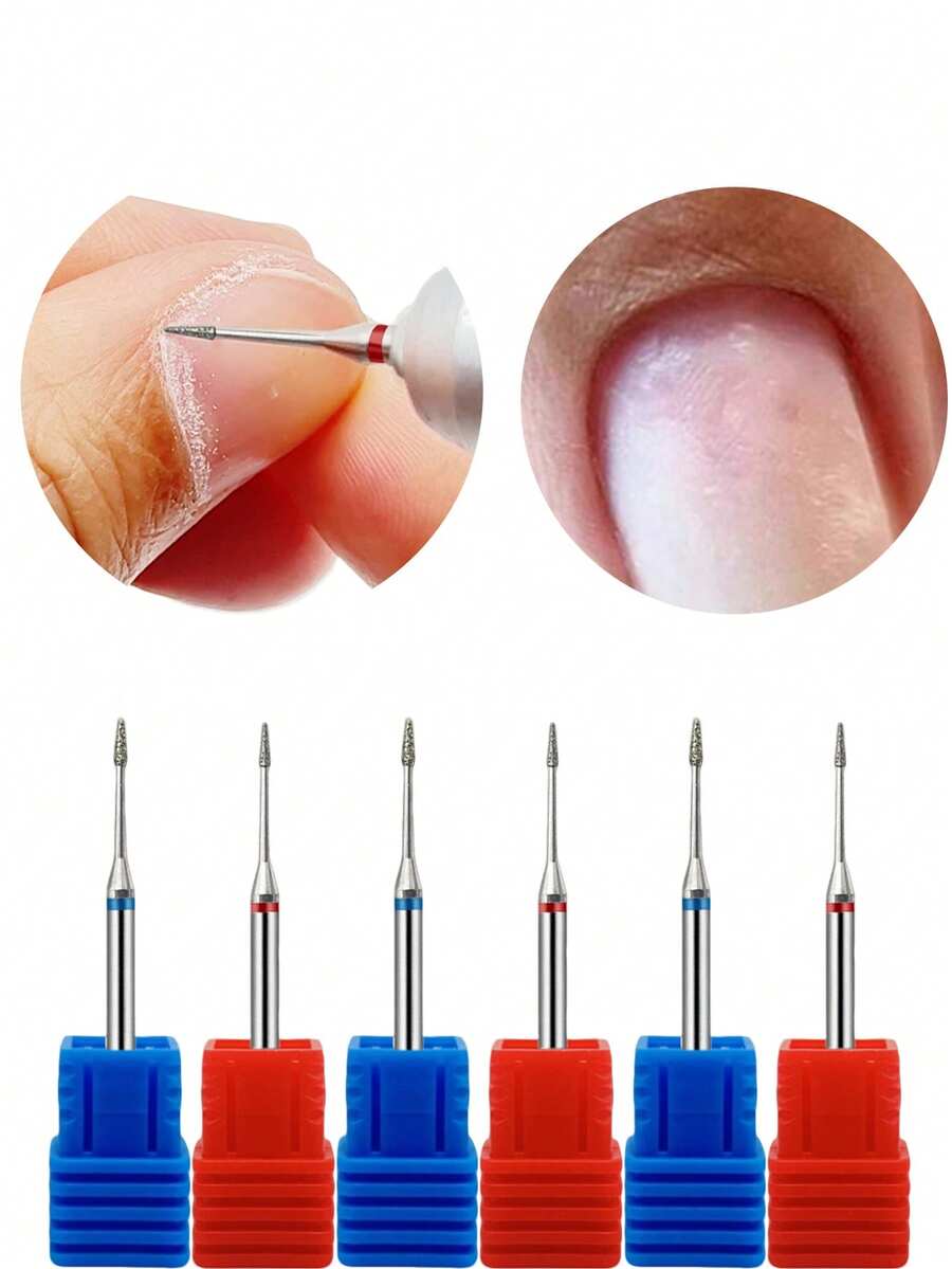 Bộ mũi khoan móng tay kim cương, mũi cắt cạnh móng bằng vonfram cacbua, thích hợp cho máy chăm sóc móng tay và chân điện; mũi đánh bóng móng, mũi khoan móng, bàn chải làm sạch móng, dung dịch tẩy gel acrylic, dụng cụ đánh bóng móng, dụng cụ chăm sóc móng tay và chân. - Nhiều màu - Xem 1