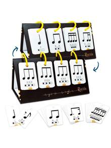 Rhythm Practice Cards 75 Music Enlightenment Desktop Educational Cards Beginner Music Learning Cognitive Cards Visual Practice Cards Note Training Cards Music Teaching Tools - Multicolor - View 7