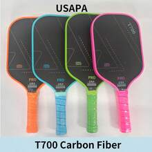 T700 Carbon Fiber Propickleball,Multicolorpickleball,The Core Material Of The PP Honeycomb Panel Is 16mm Thick,Surface Frosted Carbon Fiber Layer. - 彩色 - 查看 2